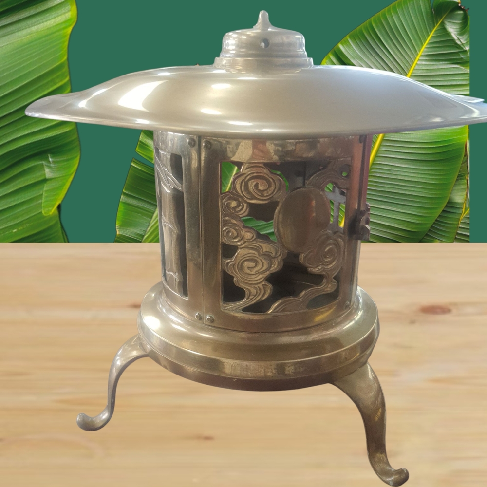 Elegant Silver Metal Lantern